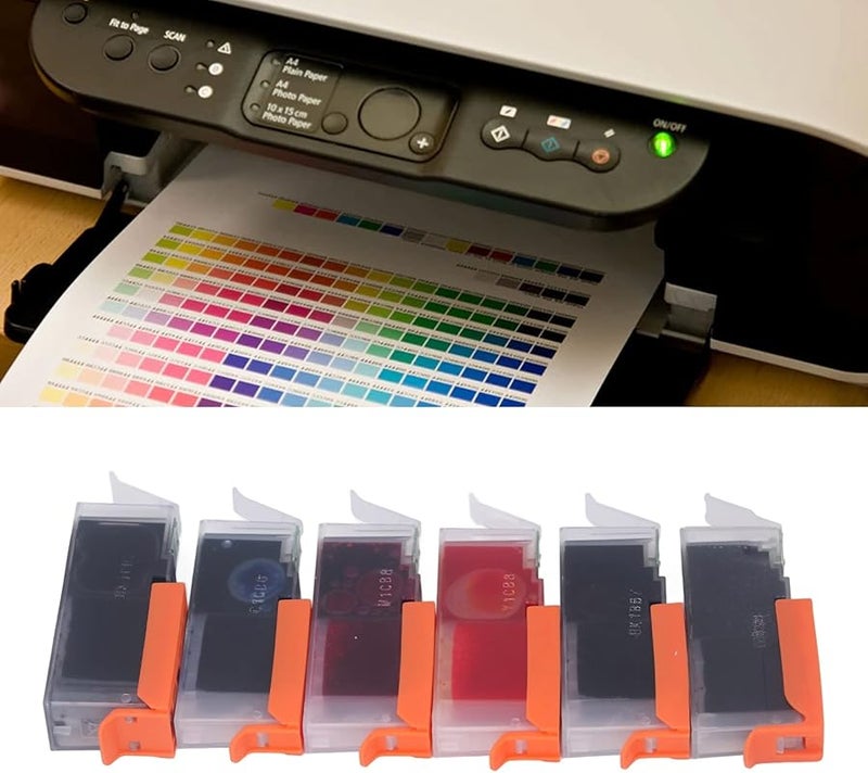 Large Volume 6 Colors BK BK C M Y GY Ink Cartridge for Canon MG5740 MG6840 MG7740 TS5040 TS6040 TS8040 Printers - Image 4